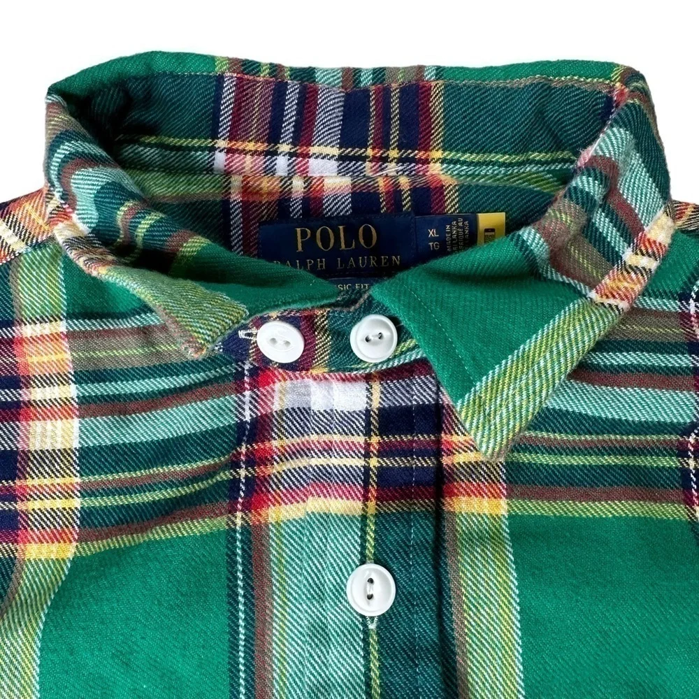 Polo Ralph Lauren Classic Fit Performance Flannel Button Down Shirt. Size XL - Picture 5 of 7